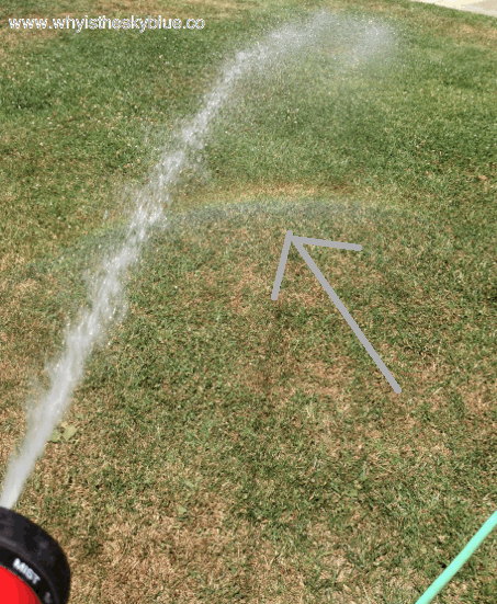 water through a hose on a sunny day will give you a rainbow